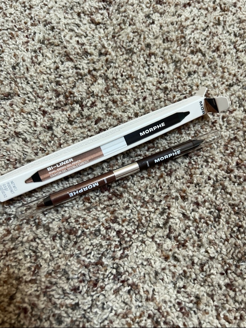 Morphe Bi-Liner Dual-Ended Gel Pencil Eye Liner shades want & need